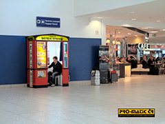 Příklad instalace fotoautomatu: Praha, letiště Ruzyně